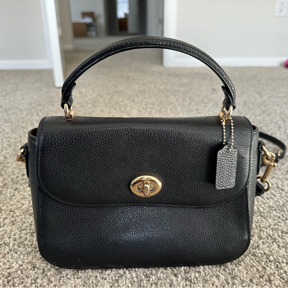 Coach Black Leather Handbag